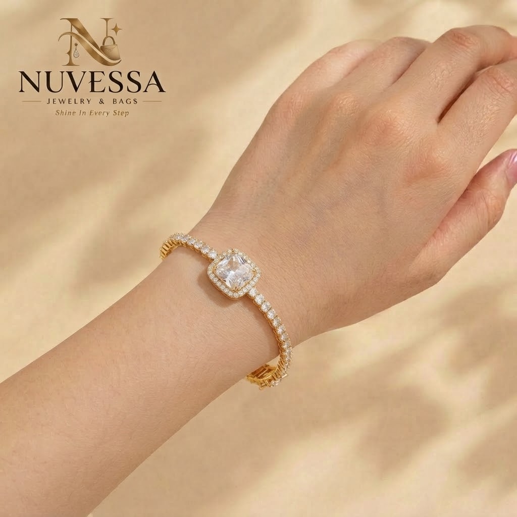 Classic Crystal Gold Bracelet