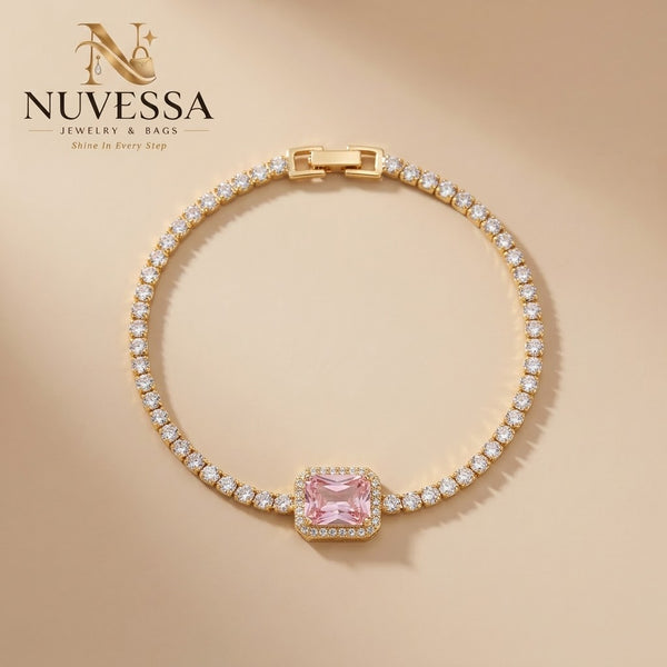 Classic Crystal Gold Bracelet