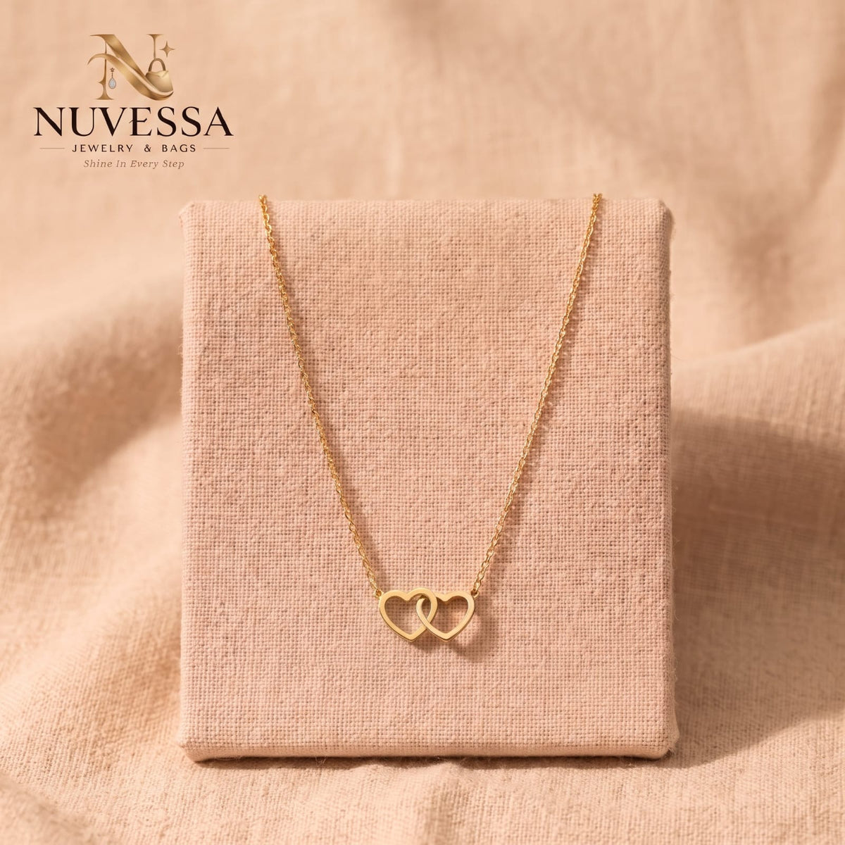 Interlocking Double Heart Necklace