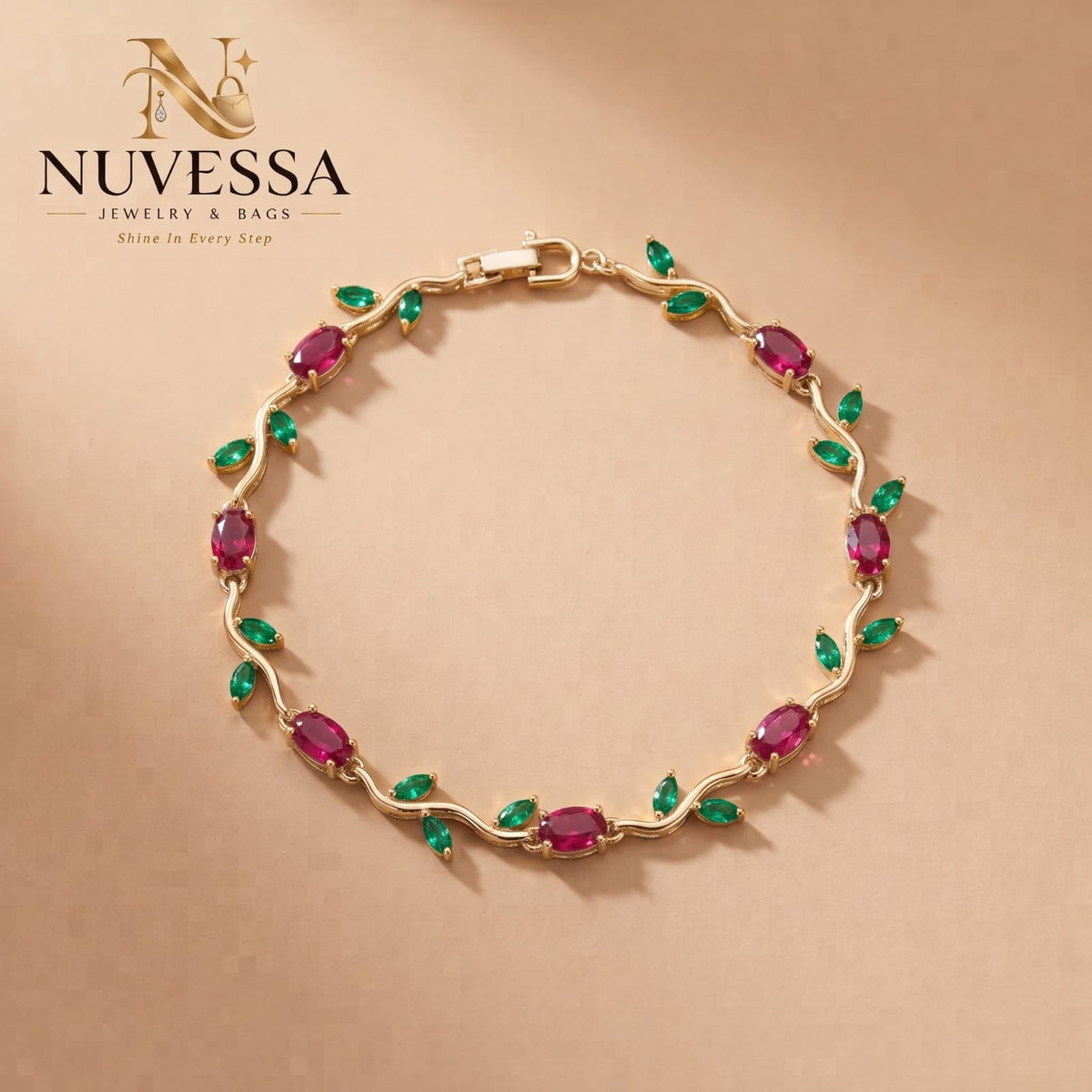 Elegant Tulip Crystal Bracelet for Women – Premium Floral Zircon Jewelry
