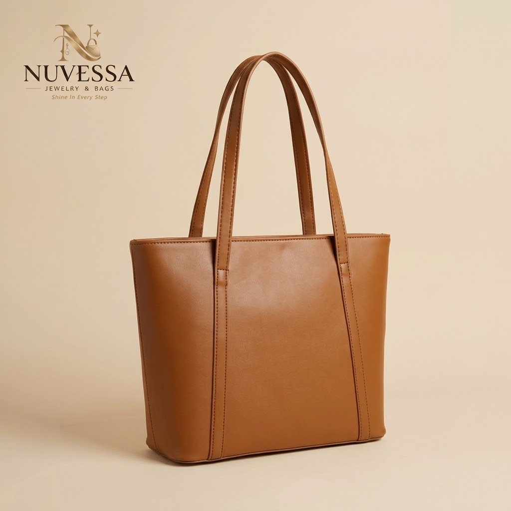 Two-Tone Tassel Tote – Premium Women Handbag
